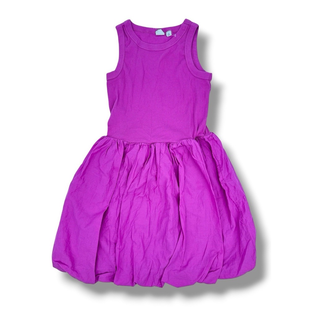 Gap Kids‎ Bubble Hem Dress XL 12 Lilac Pink Cotton Dress Barbie Balletcore NWOT